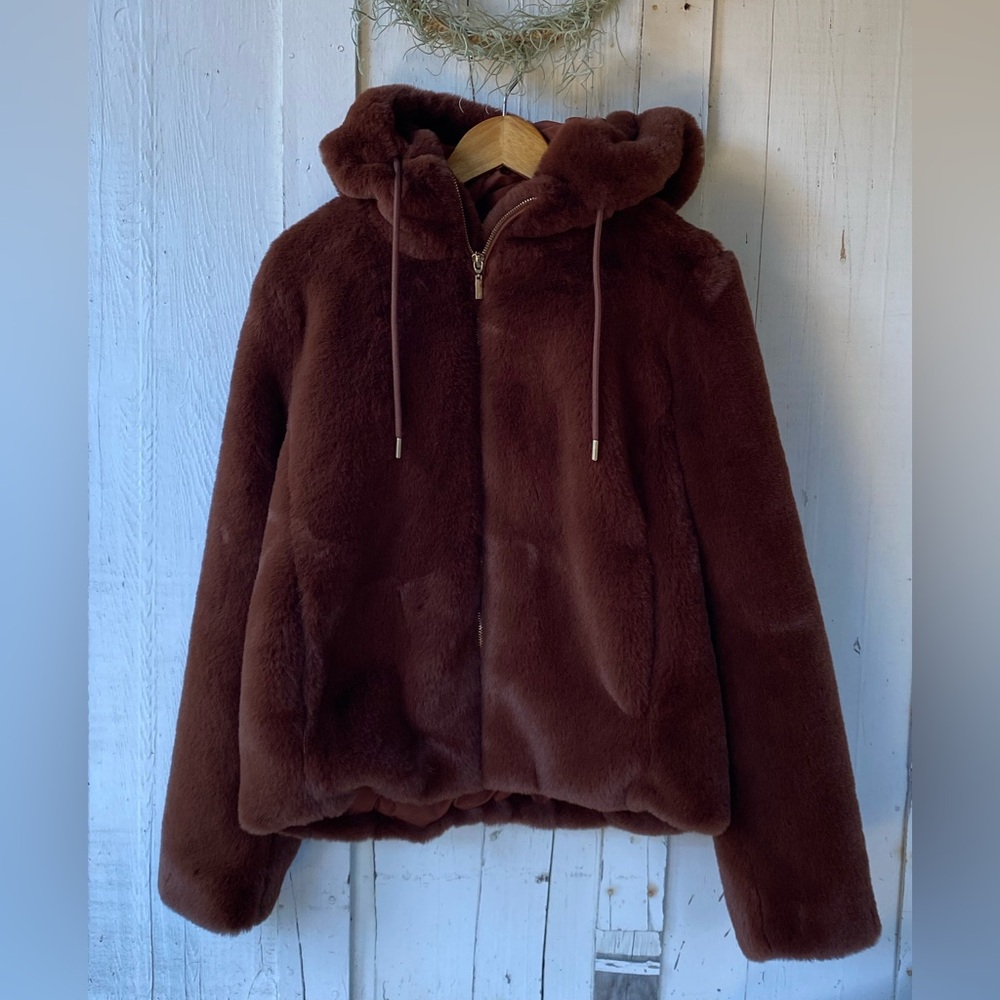 Rachel Zoe Brown Teddy Jacket